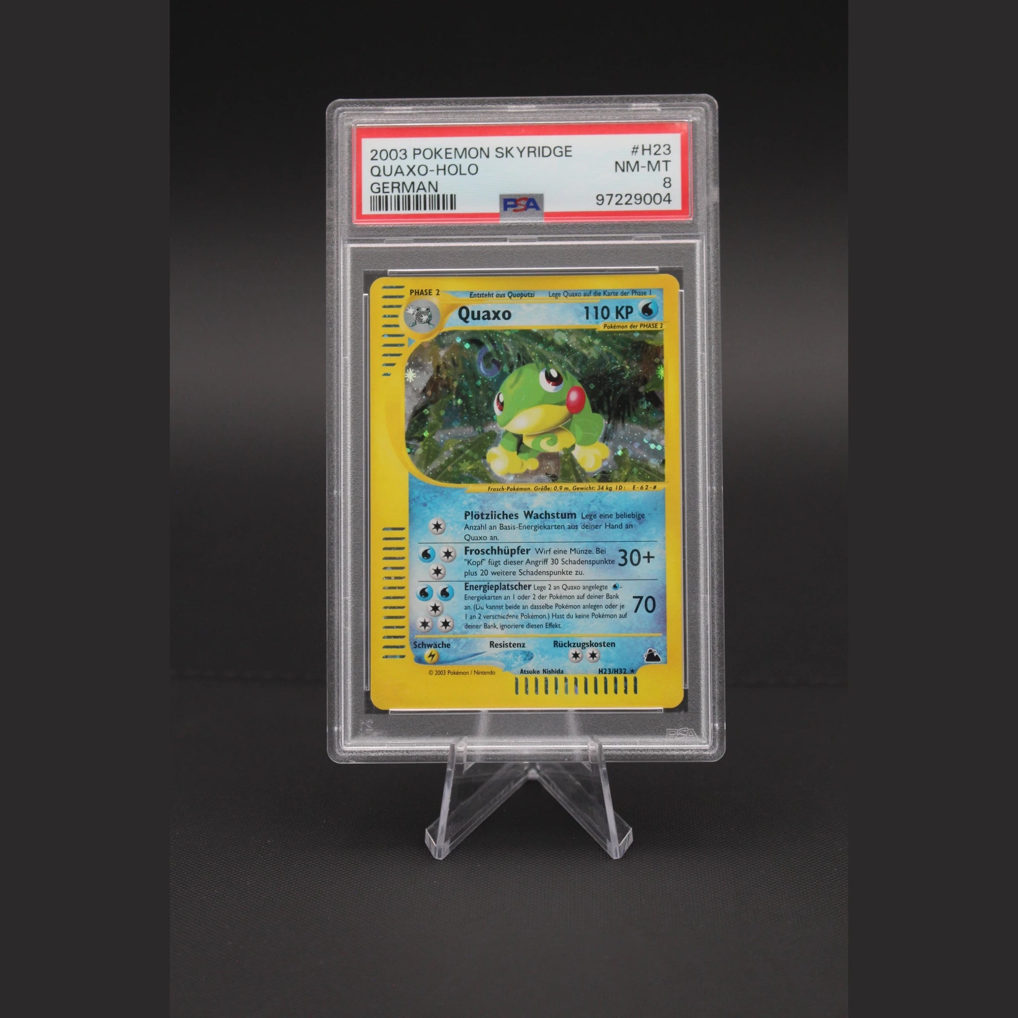 Quaxo Holo · Skyridge · H23/H32 · Deutsch · PSA 8 - Bild 1