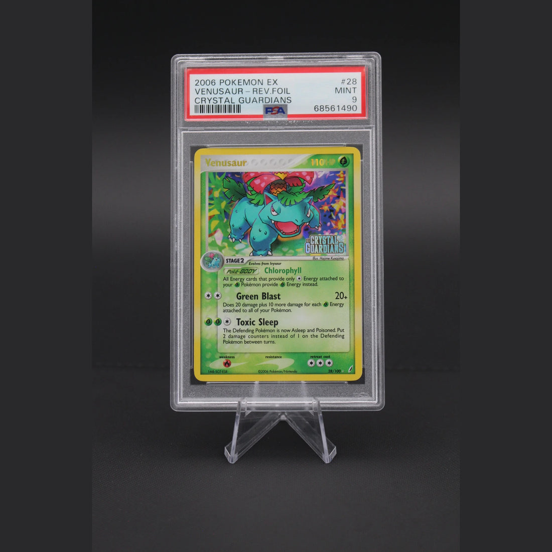 Venusaur Reverse · Crystal Guardians · 28/100 · Englisch · PSA 9 - Bild 1