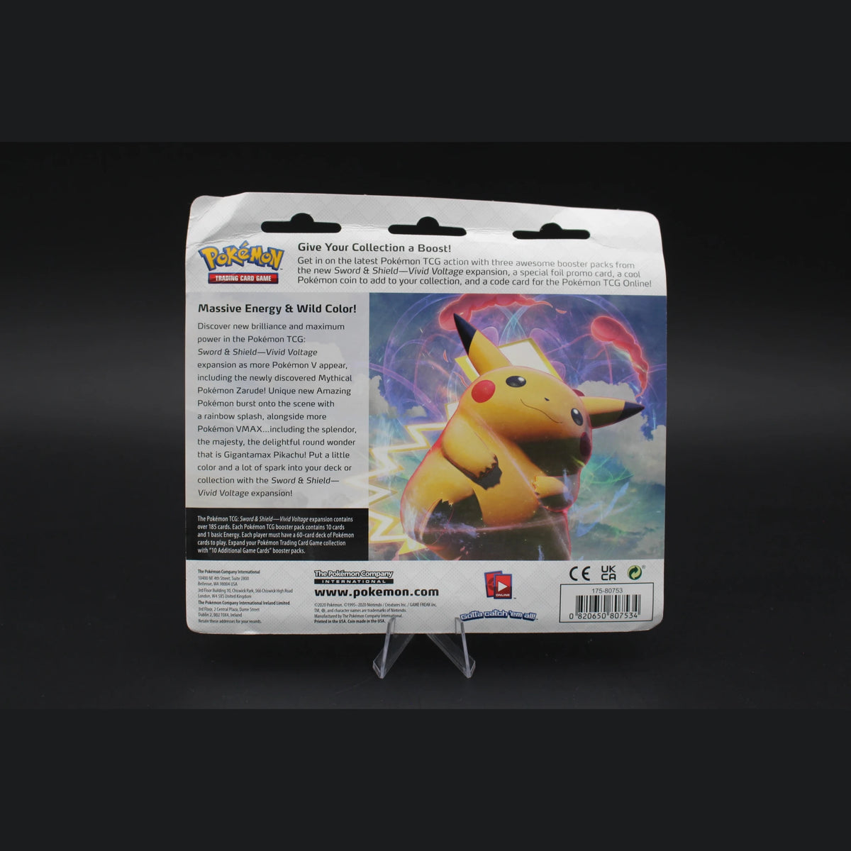 Vivid Voltage 3-Pack Blister (Vaporeon Promo) · Englisch · Sealed OVP - Bild 2