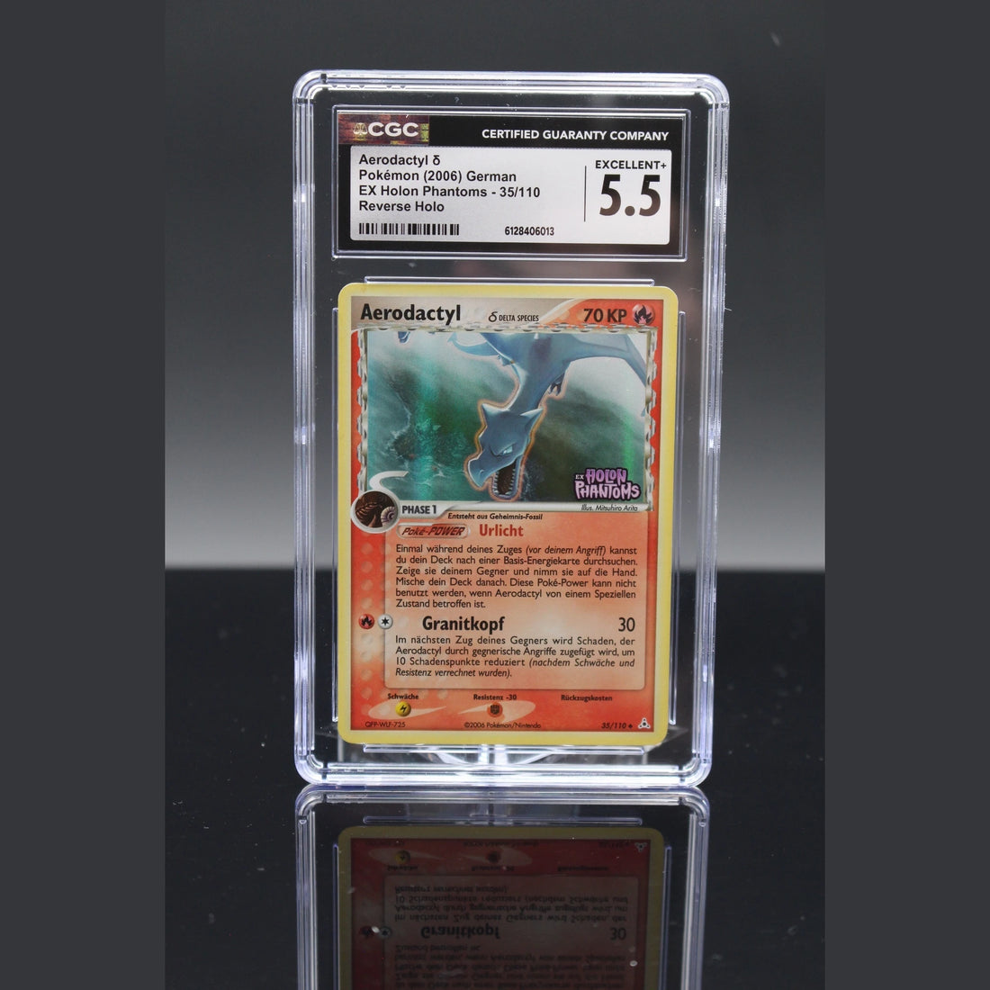 Aerodactyl Delta Species Reverse · EX Holon Phantoms · 35/110 · Deutsch · CGC 5.5 - Bild 1