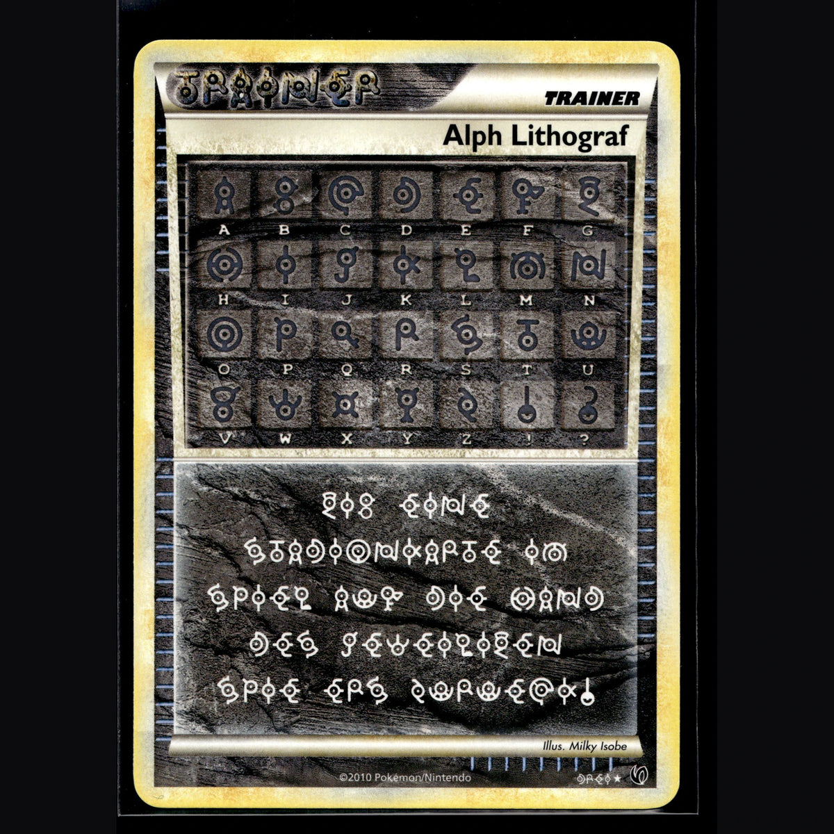 Alph Lithograf Holo · HeartGold & SoulSilver · 3 · Deutsch · (Near Mint) - Bild 1