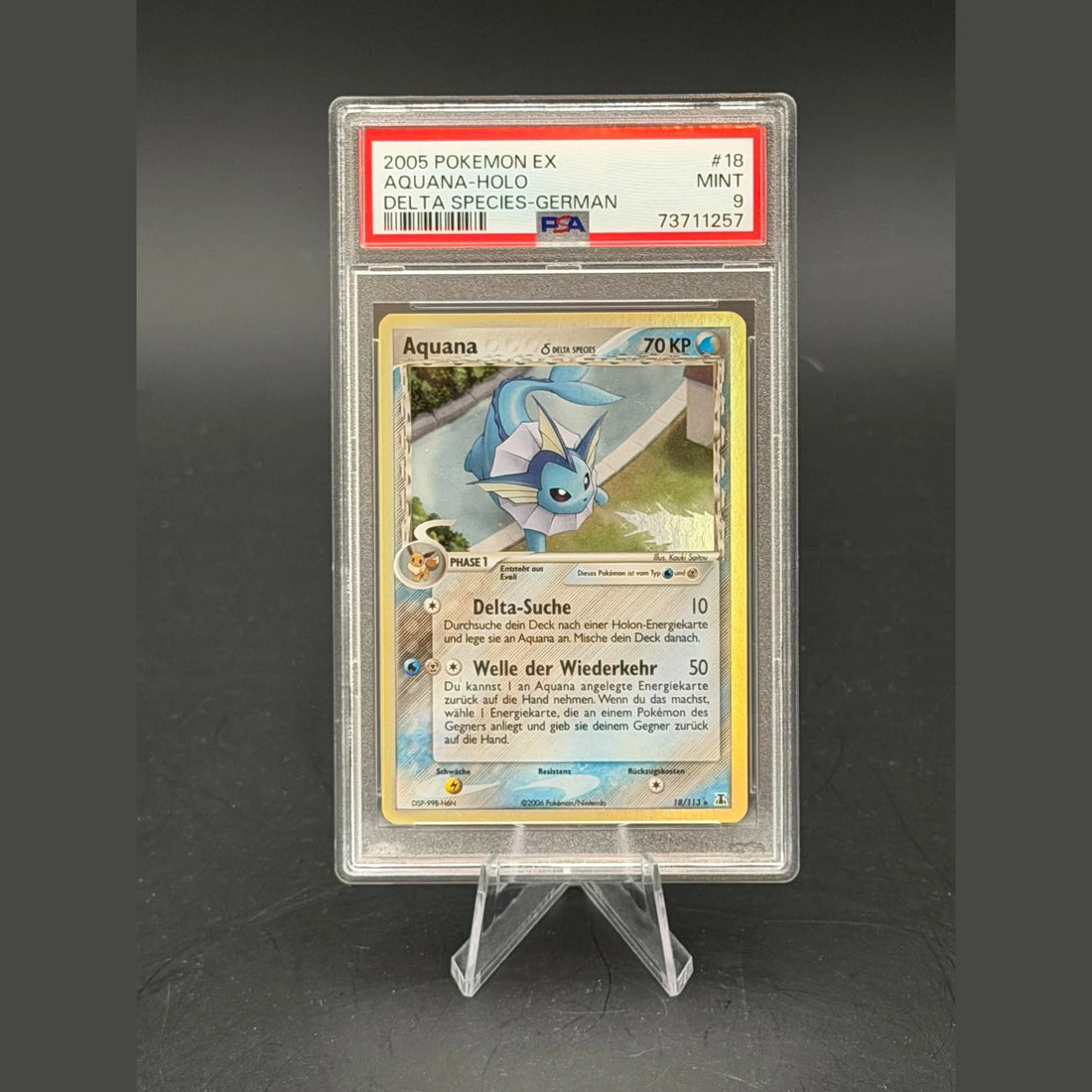 Aquana Delta Species Holo · EX · 18/113 · Deutsch · PSA 9 - Bild 1