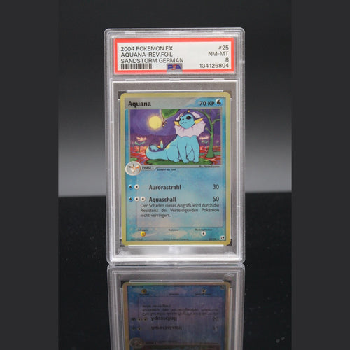 Aquana Reverse · EX Sandsturm · 25/100 · Deutsch · PSA 8 - Bild 1