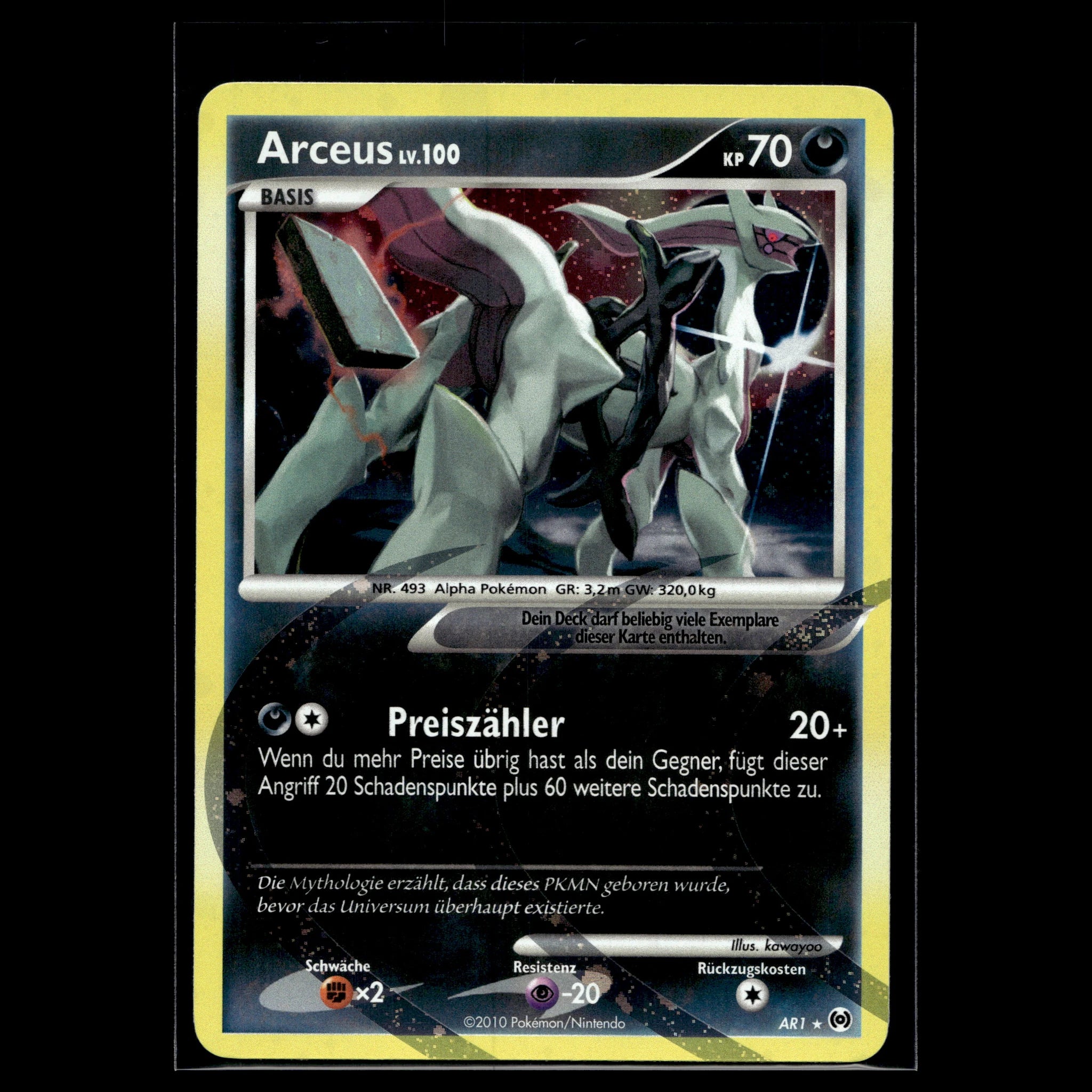 Arceus LV.100 Holo · Platin · AR1 · Deutsch · (Near Mint-) - Bild 1