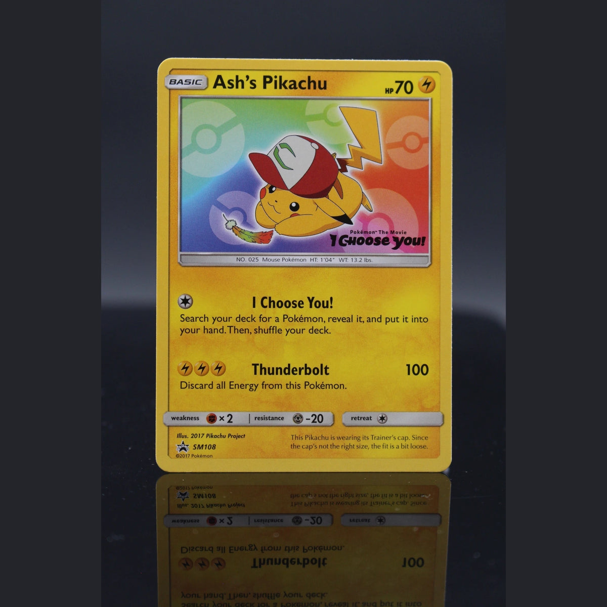 Ash's Pikachu · Sun & Moon Black Star Promos · SM108 · Englisch · (Excellent+) - Bild 1