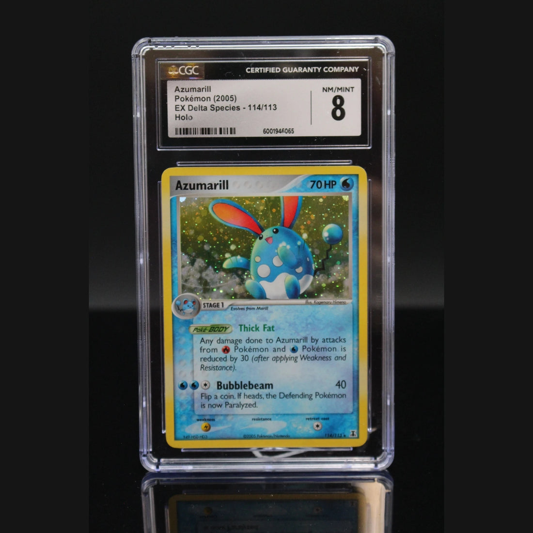 Azumarill SR · EX Delta Species · 114/113 · Englisch · CGC 8 - Bild 1