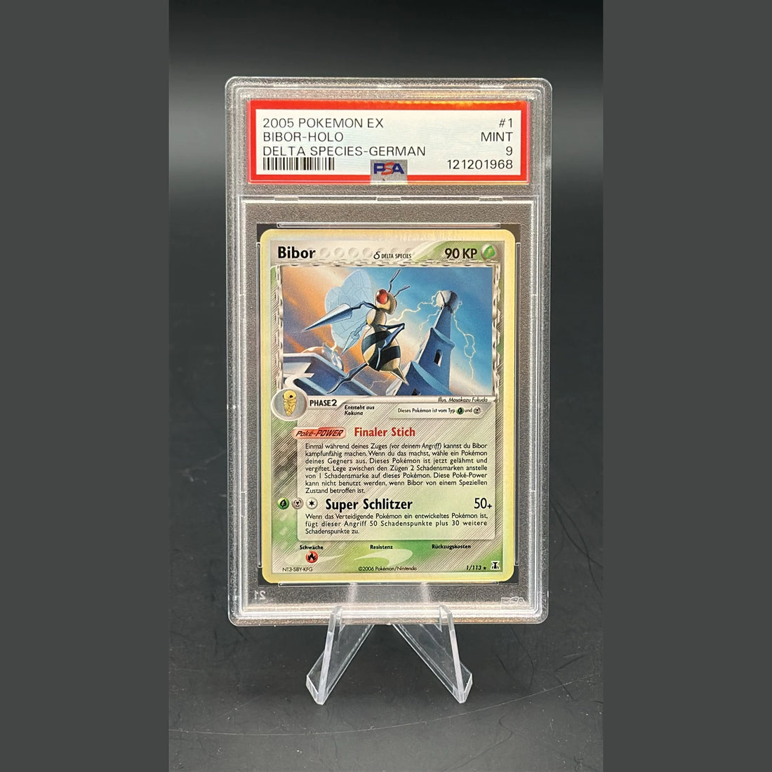 Bibor Delta Species Holo · EX · 1/113 · Deutsch · PSA 9 - Bild 1