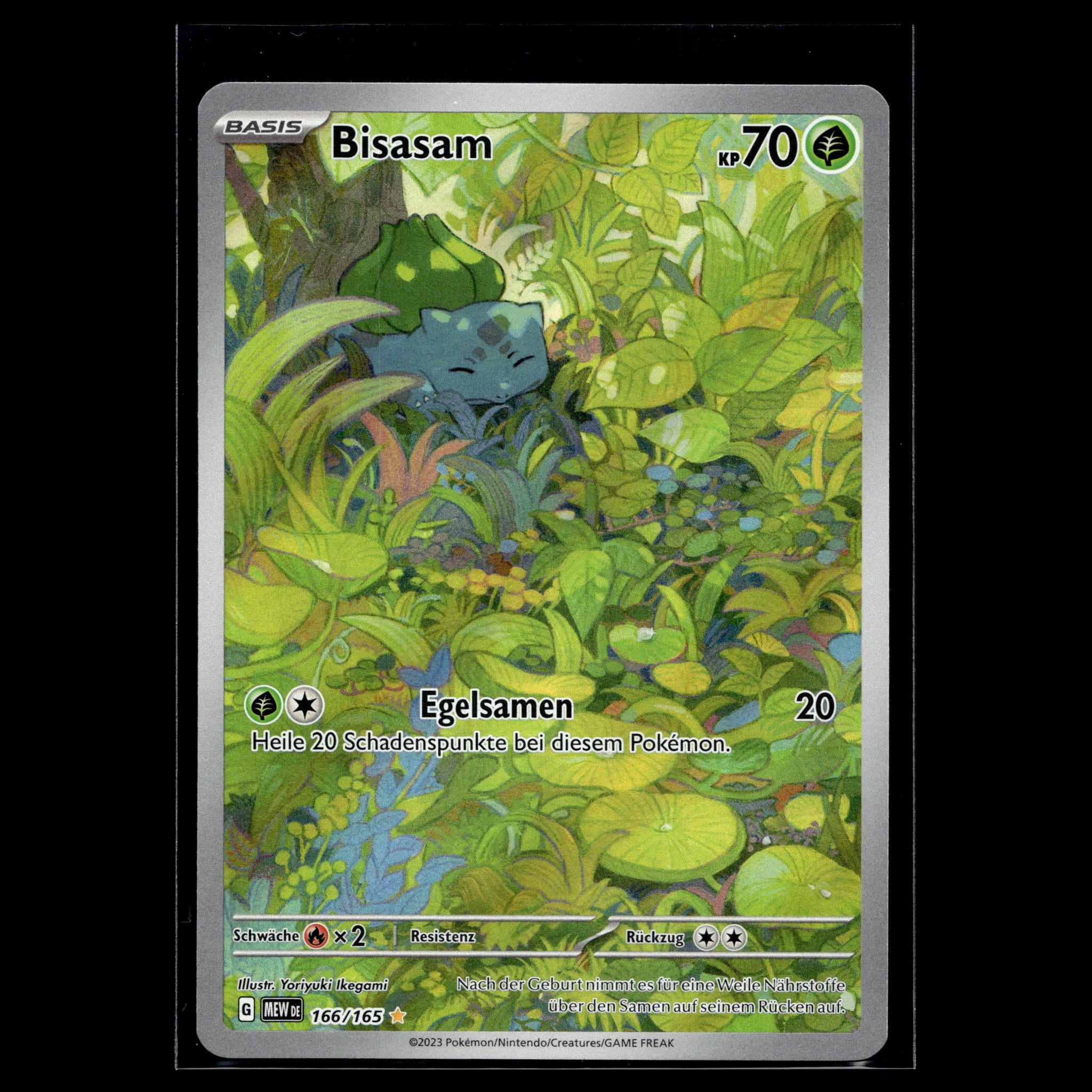Bisasam IR · Pokemon 151 · 166/165 · Deutsch · (Near Mint) - Bild 1