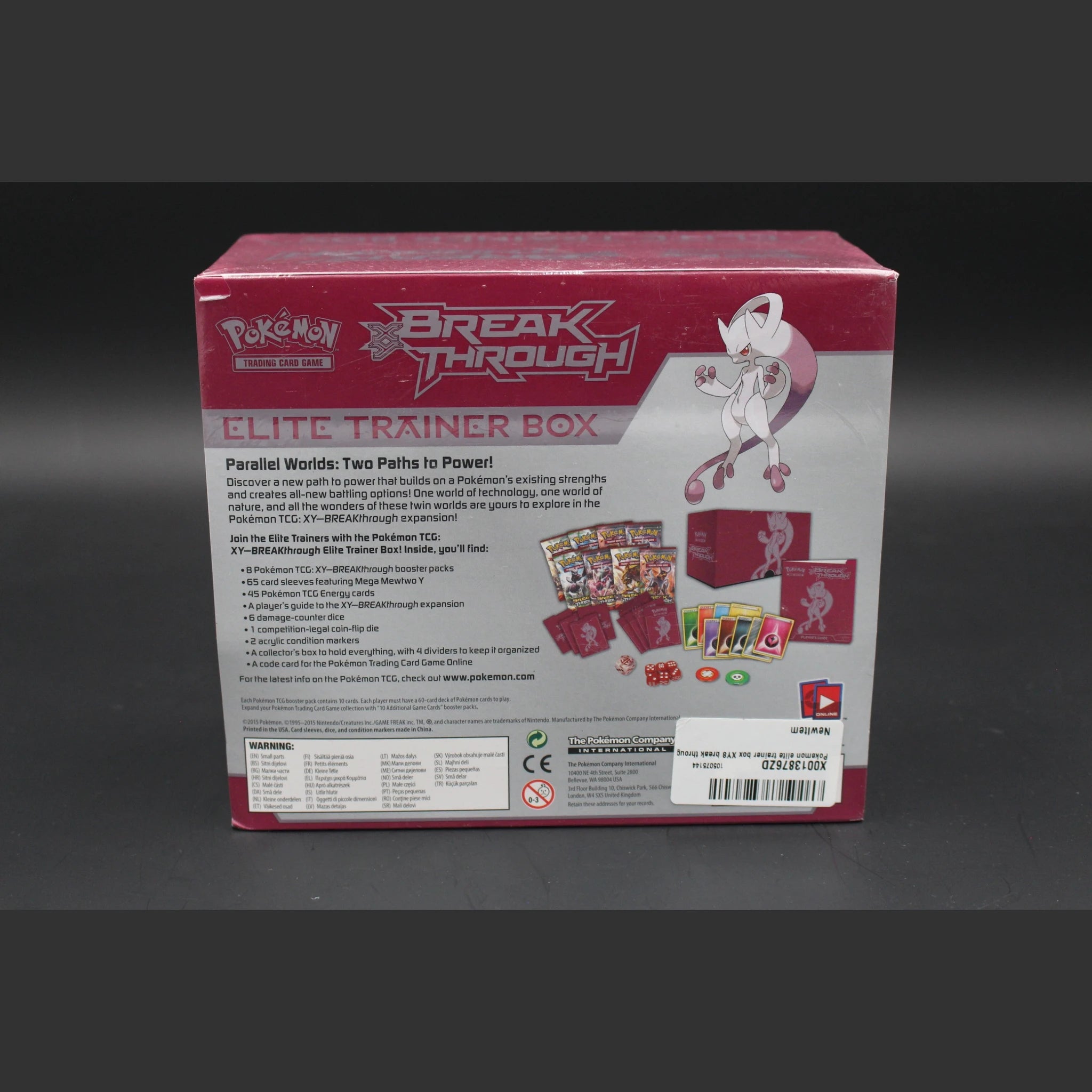 BREAKthrough Elite Trainer Box (ETB) (Mewtwo Artwork) · Englisch · Sealed OVP - Bild 2