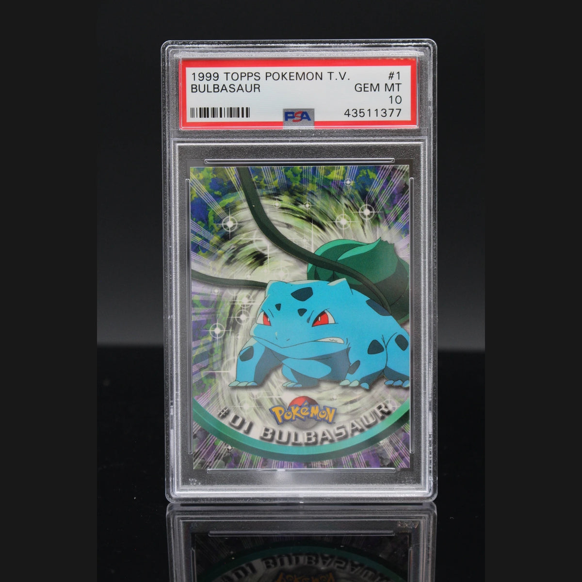 Bulbasaur · 1999 Topps Pokemon T.V. · 1 · Englisch · PSA 10 - Bild 1