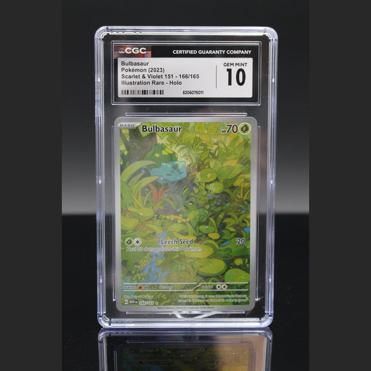 Bulbasaur IR · Pokemon 151 · 166/165 · Englisch · CGC 10 - Bild 1