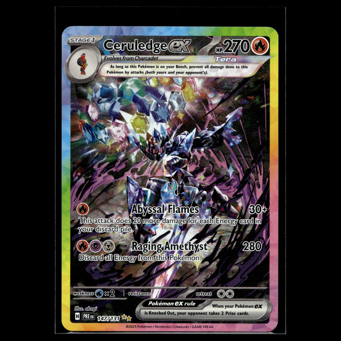 Ceruledge ex SAR · Prismatic Evolution · 147/131 · Englisch · (Near Mint-) - Bild 1