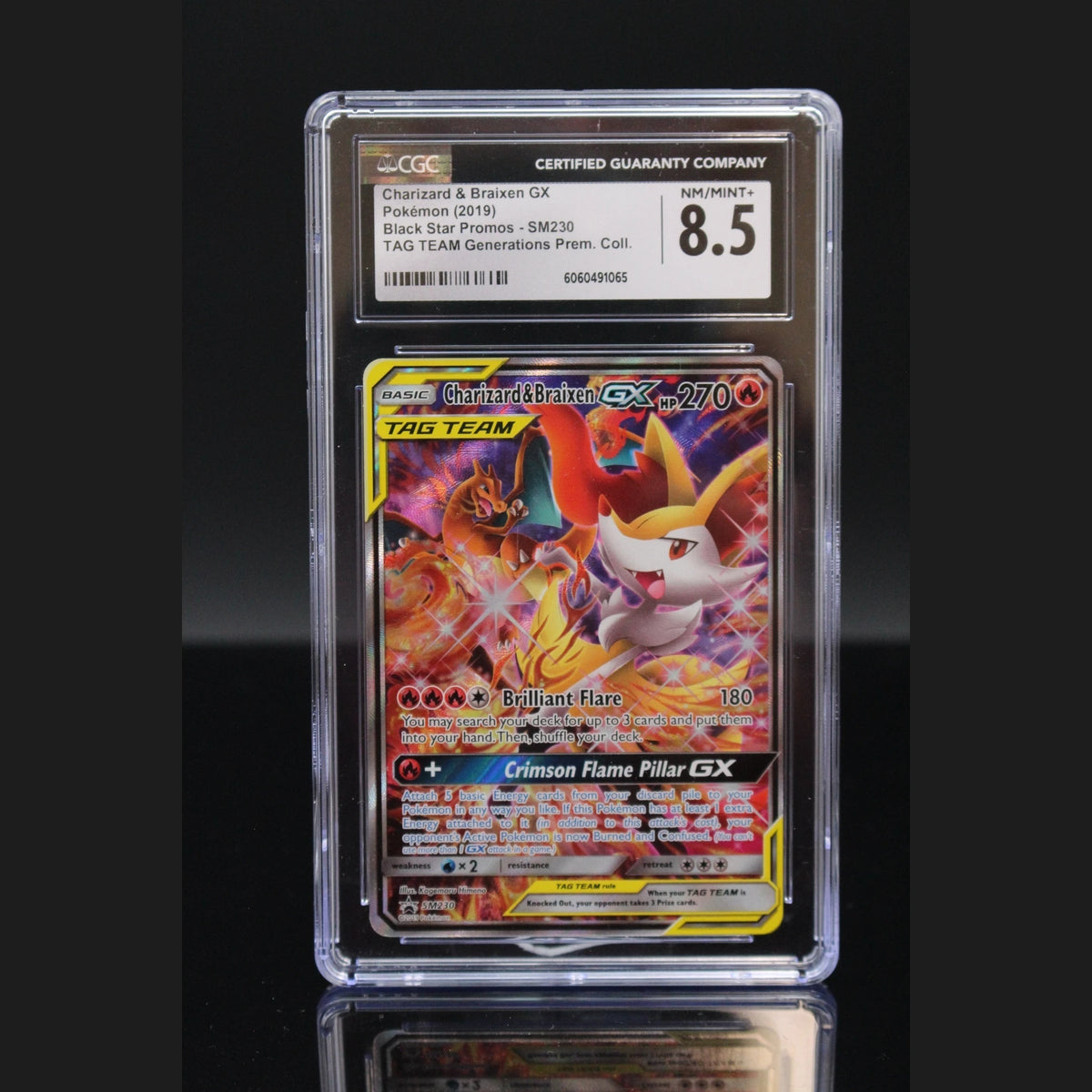 Charizard & Braixen GX · Black Star Promos · SM230 · Englisch · CGC 8.5 - Bild 1