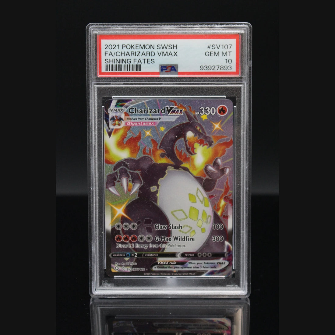 Charizard VMAX · Shining Fates Shiny · SV107/SV122 · Englisch · PSA 10 - Bild 1