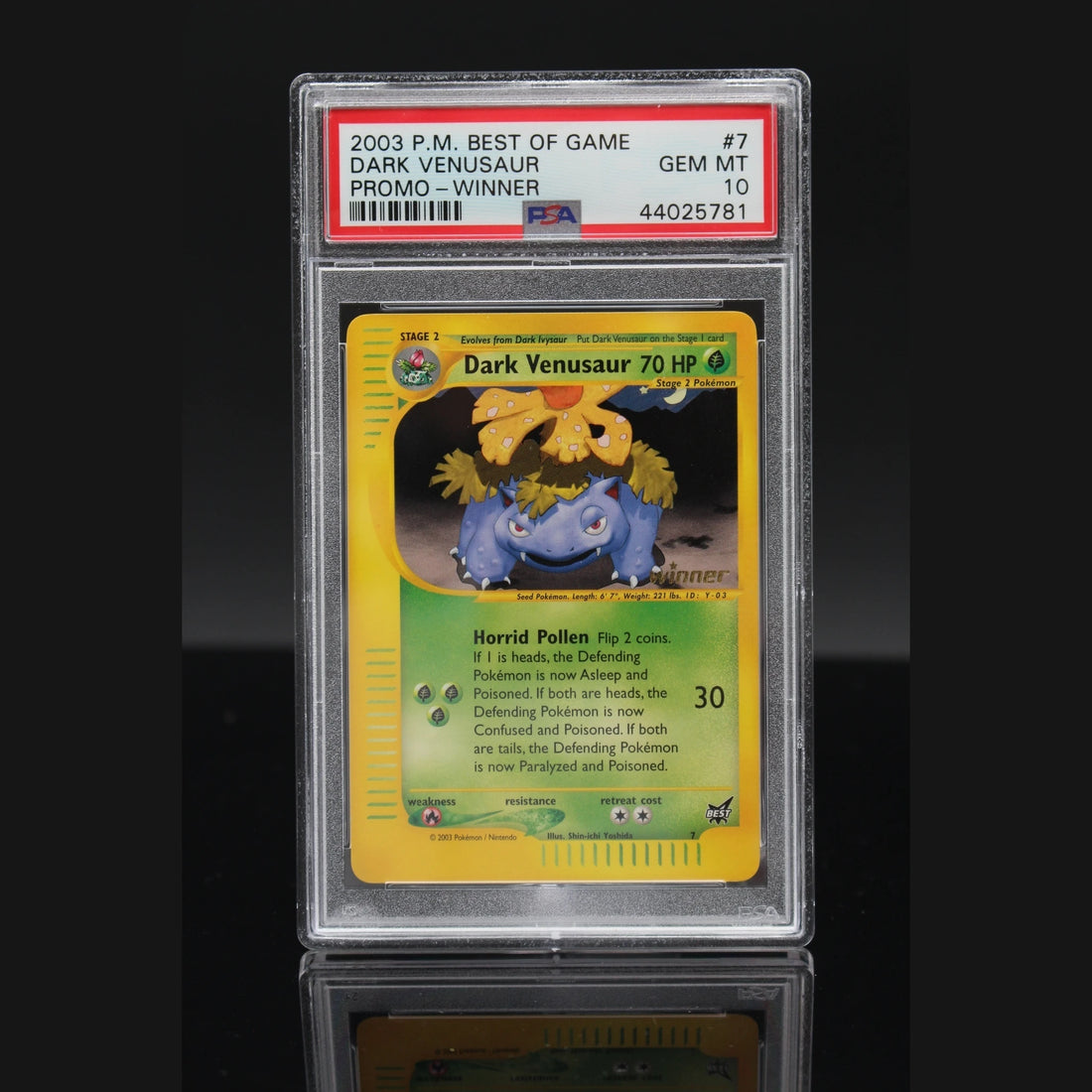 Dark Venusaur Promo · Best of Game · 7 · Englisch · PSA 10 - Bild 1