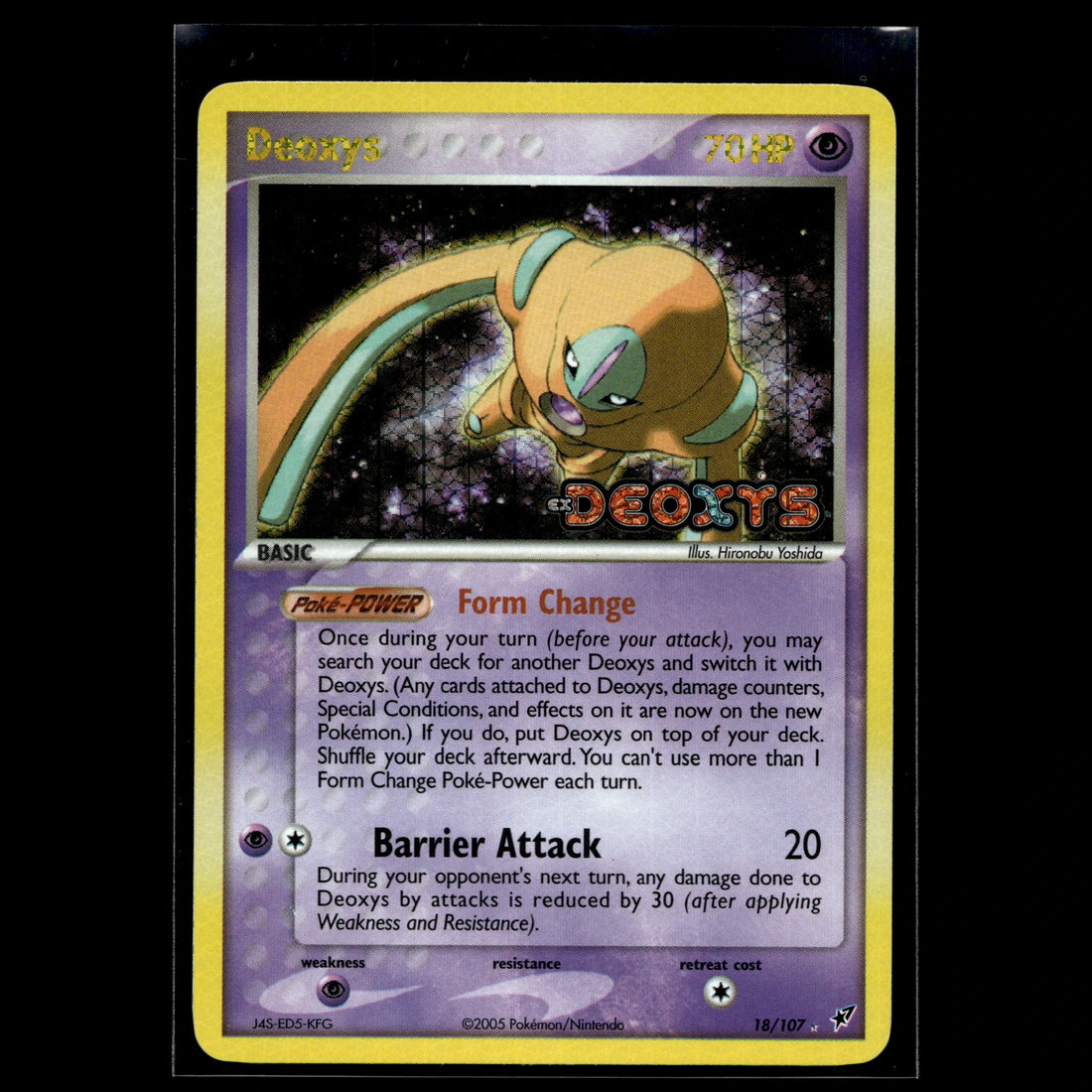 Deoxys reverse · EX · 18/107 · Englisch · (Excellent+) - Bild 1