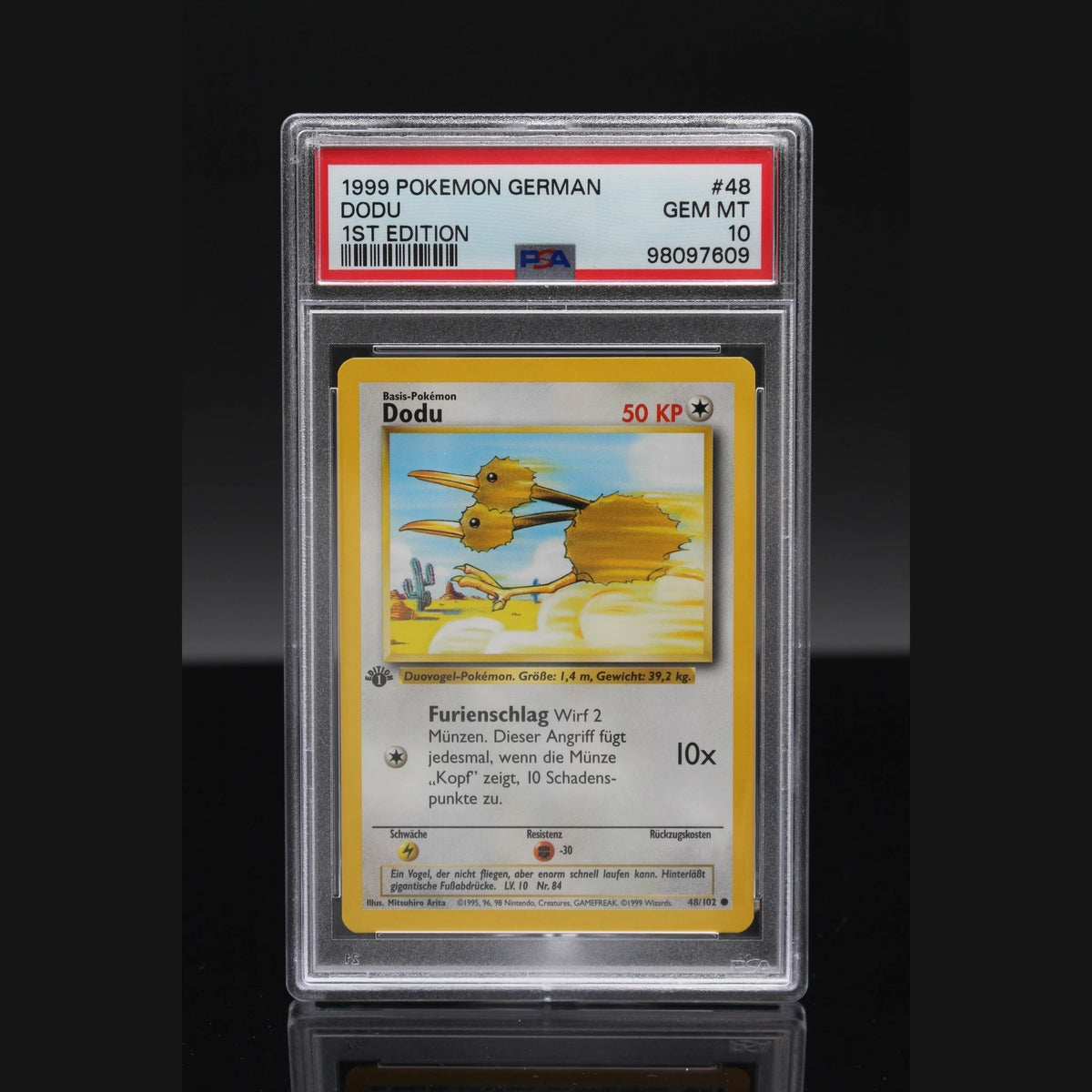 Dodu · Base Set 1st Edition · 48/102 · Deutsch · PSA 10 - Bild 1