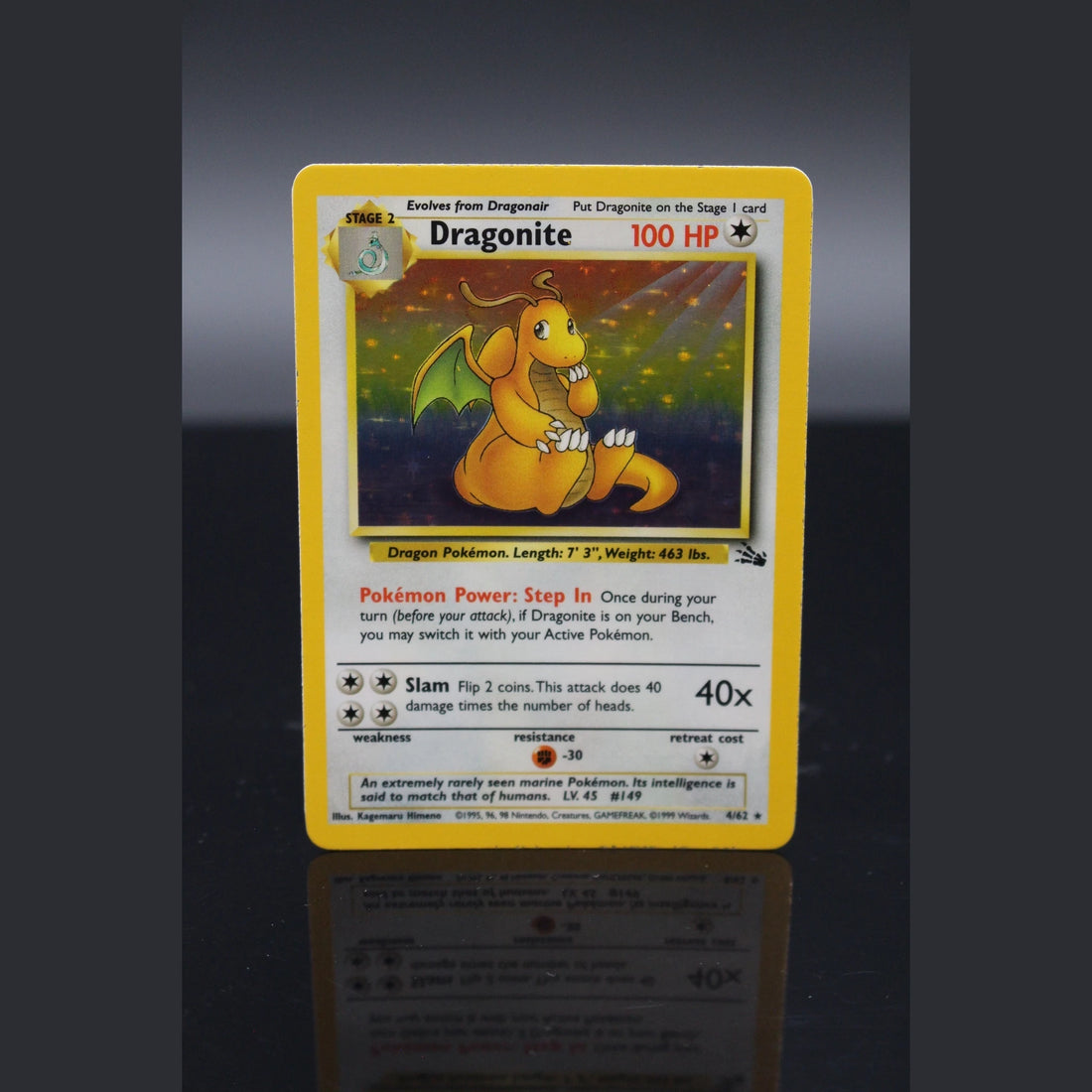 Dragonite Holo · Fossil · 4/62 · Englisch · (Excellent+) - Bild 1