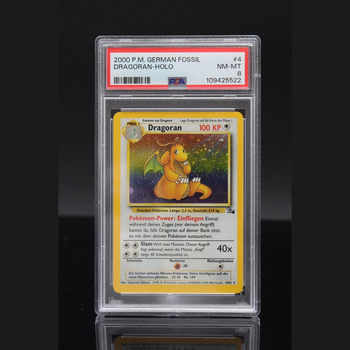 Dragoran Holo · Fossil · 4/62 · Deutsch · PSA 8 - Bild 1