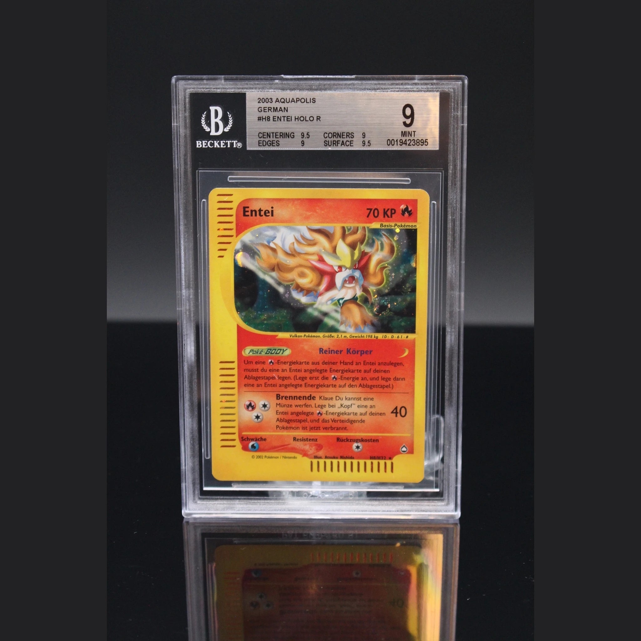 Entei Holo · Aquapolis · H8/H32 · Deutsch · BGS 9 - Bild 1