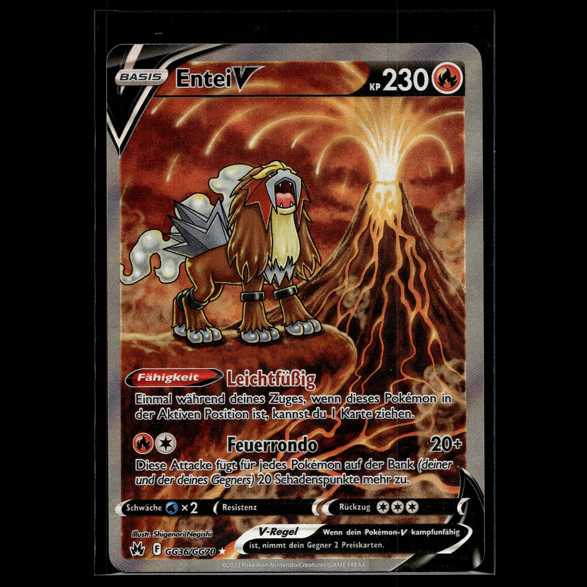 Entei V SAR · Zenit der Könige · GG36/GG70 · Deutsch · (Near Mint) - Bild 2