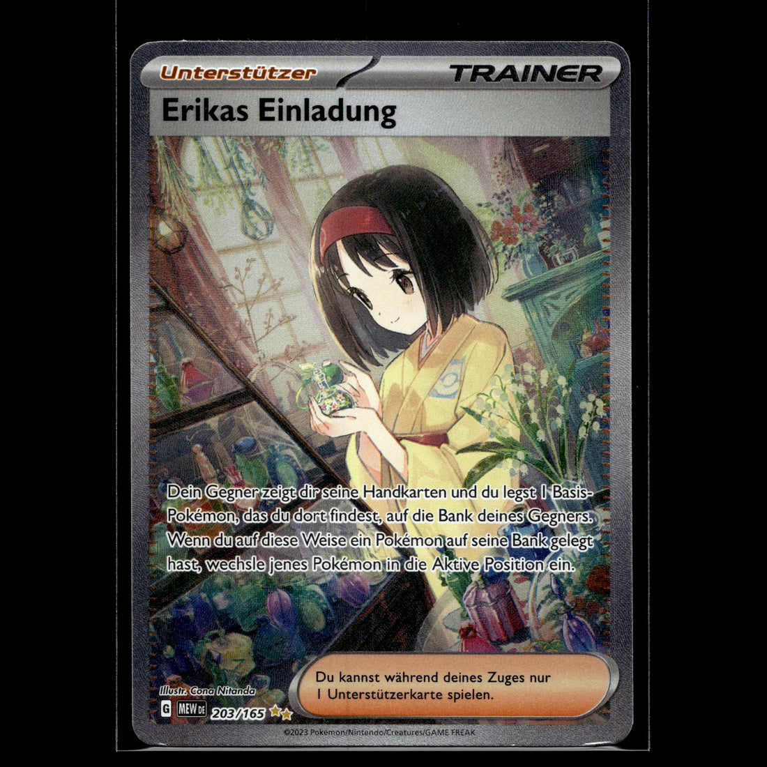 Erikas Einladung SAR · Pokemon 151 · 203/165 · Deutsch · (Near Mint) - Bild 1