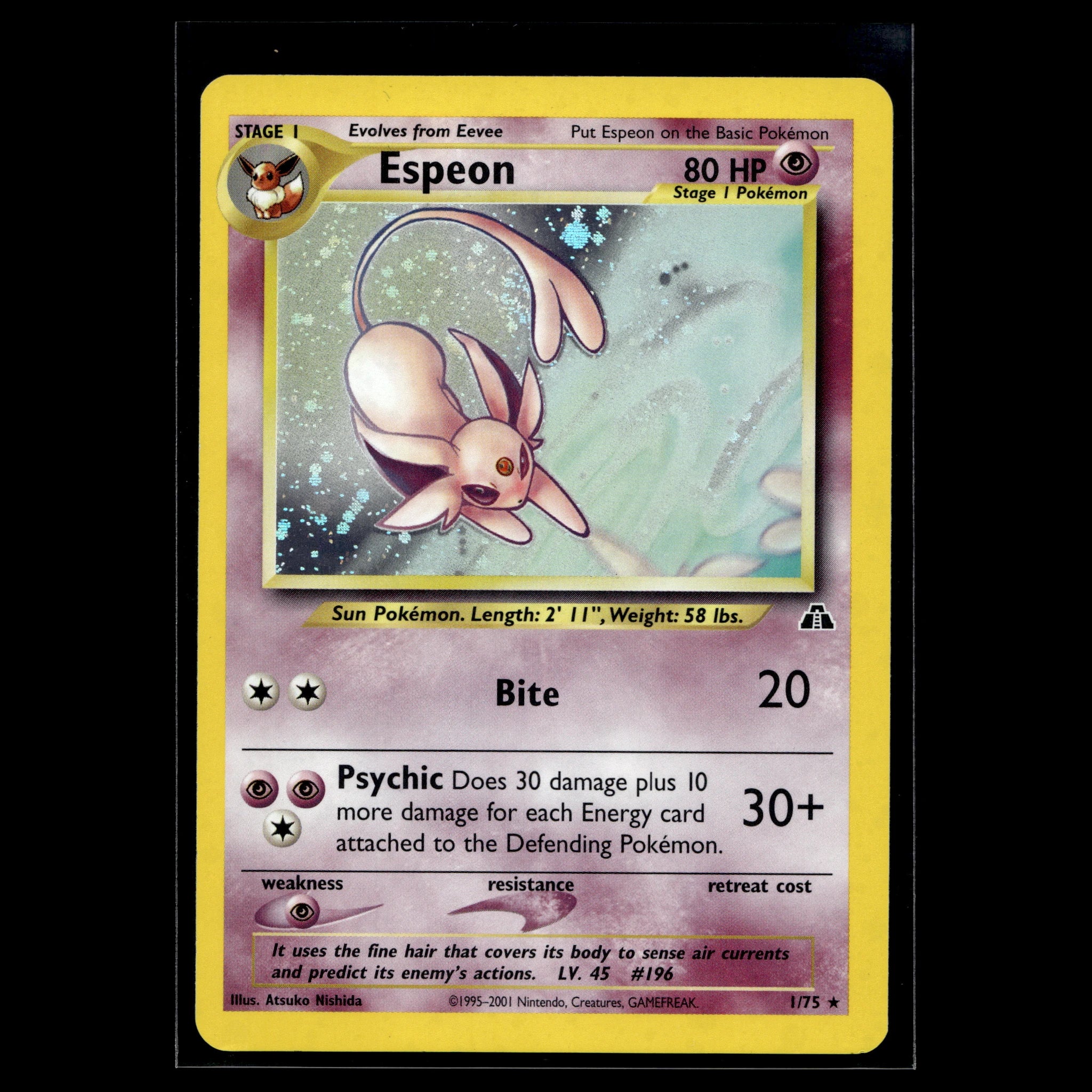 Espeon Holo · Neo Discovery · 1/75 · Englisch · (Good+) - Bild 1