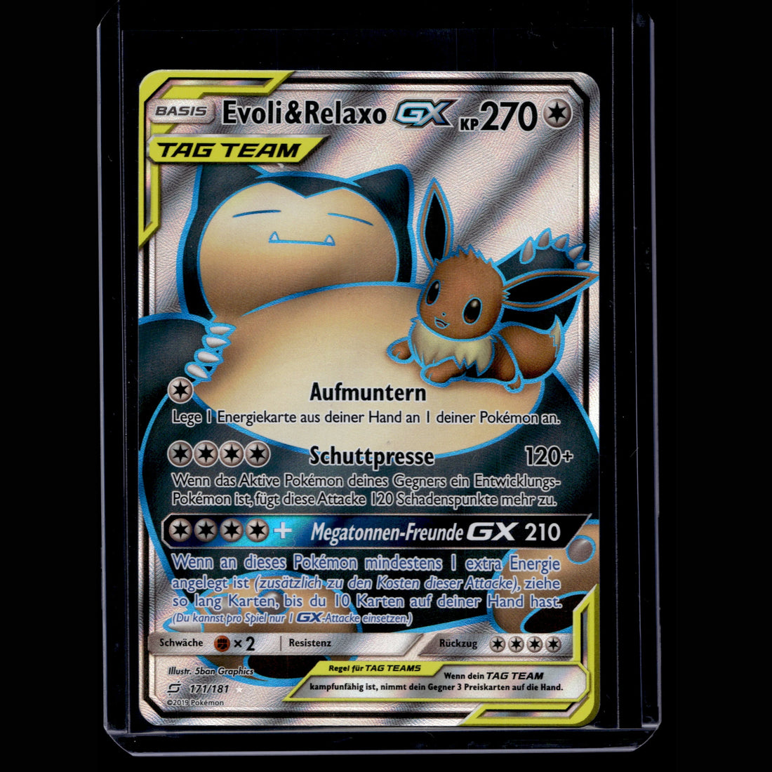 Evoli & Relaxo GX SR · Teams sind Trumpf · 171/181 · Deutsch · (Near Mint-) - Bild 1
