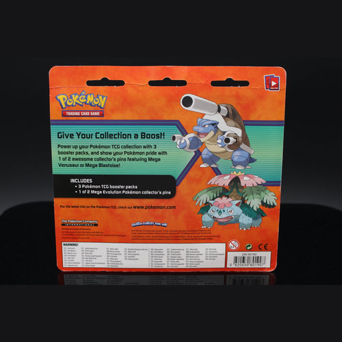 Evolutions 3-Pack Blister mit Collector's Pin (Mega Venusaur / Mega Blastoise) · Englisch · Sealed OVP - Bild 2