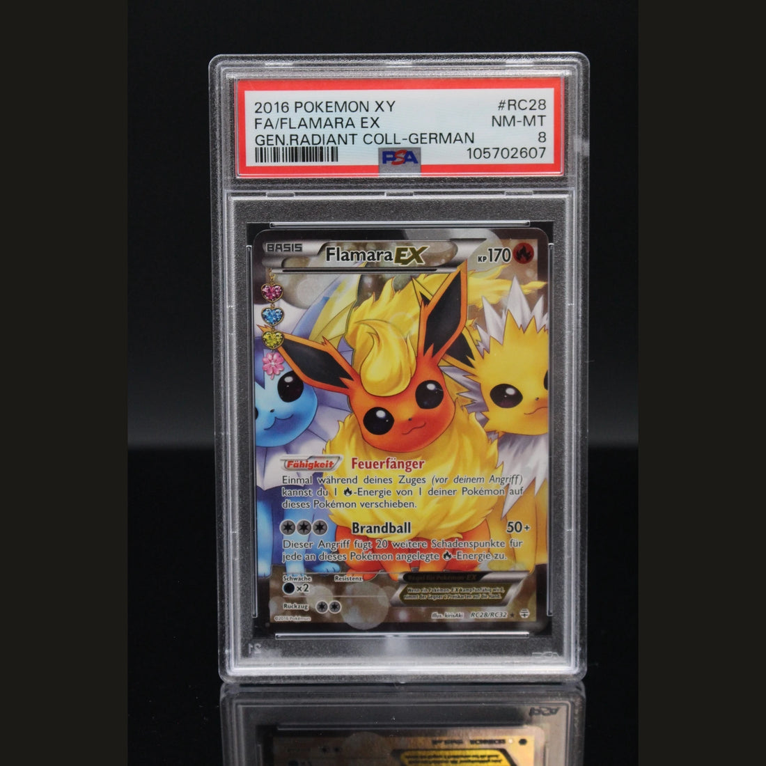 Flamara EX · Generations Radiant Collection · RC28/RC32 · Deutsch · PSA 8 - Bild 1