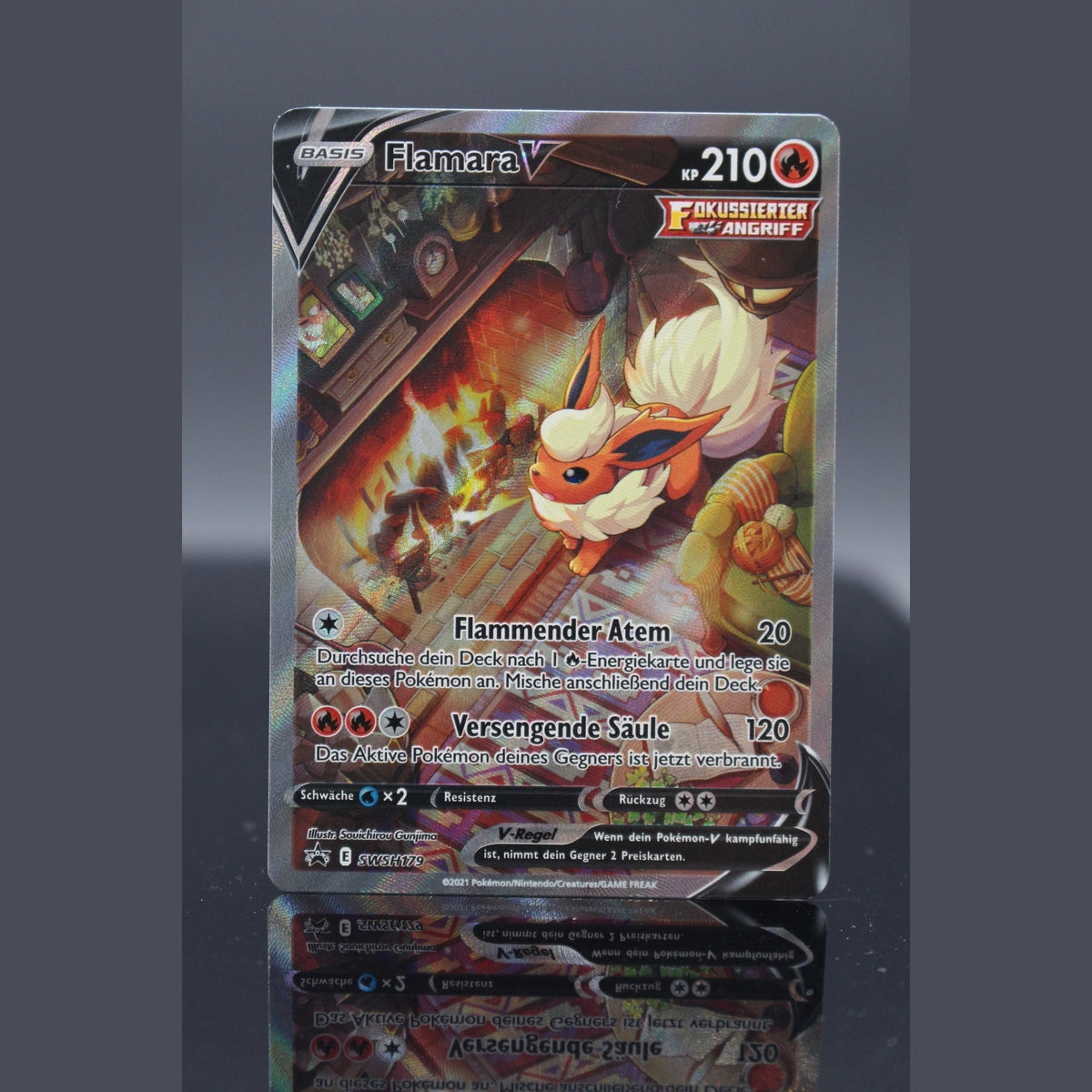 Flamara V · Sword & Shield Black Star Promos · SWSH179 · Deutsch · (Near Mint) - Bild 1
