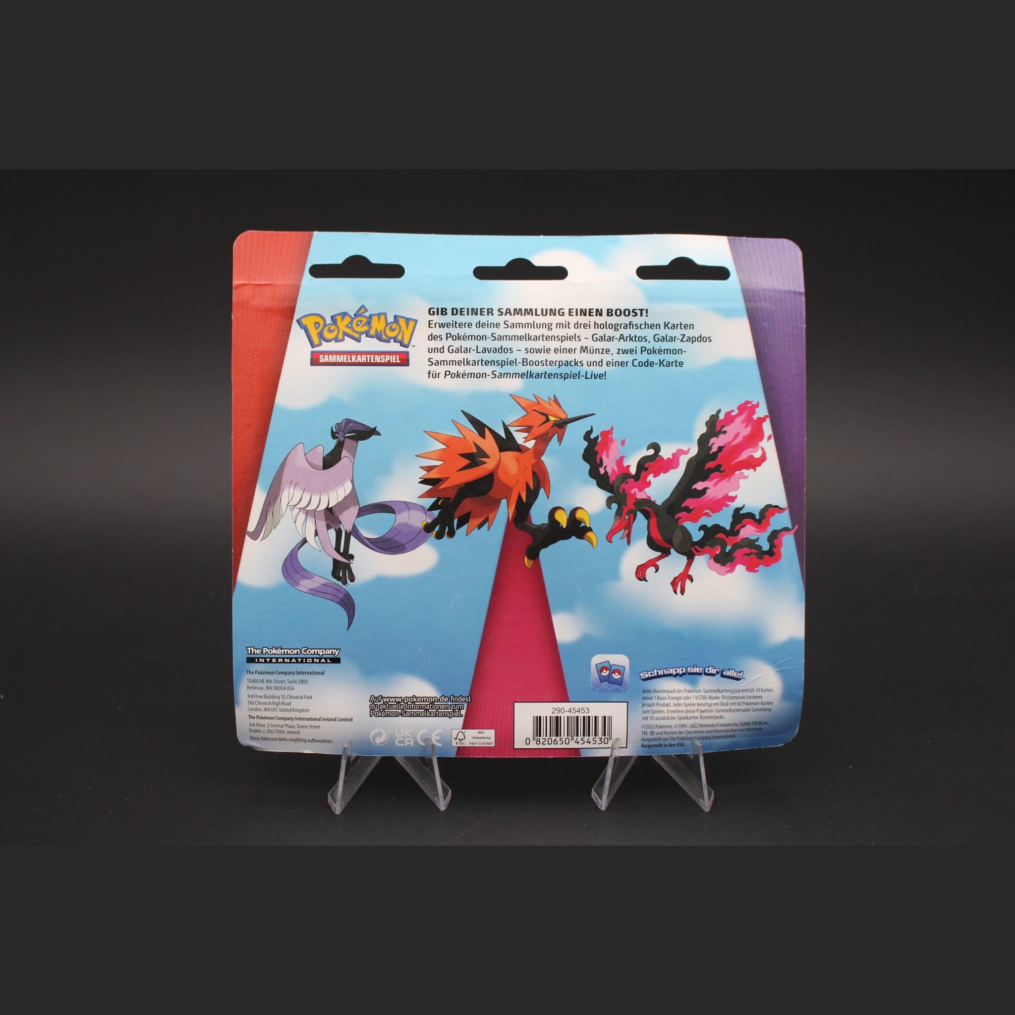 Fusion Strike Galar-Vögel Blister (Galar-Arktos, Galar-Zapdos, Galar-Lavados) mit Münze und 2 Boosterpacks · Deutsch · Sealed OVP - Bild 2