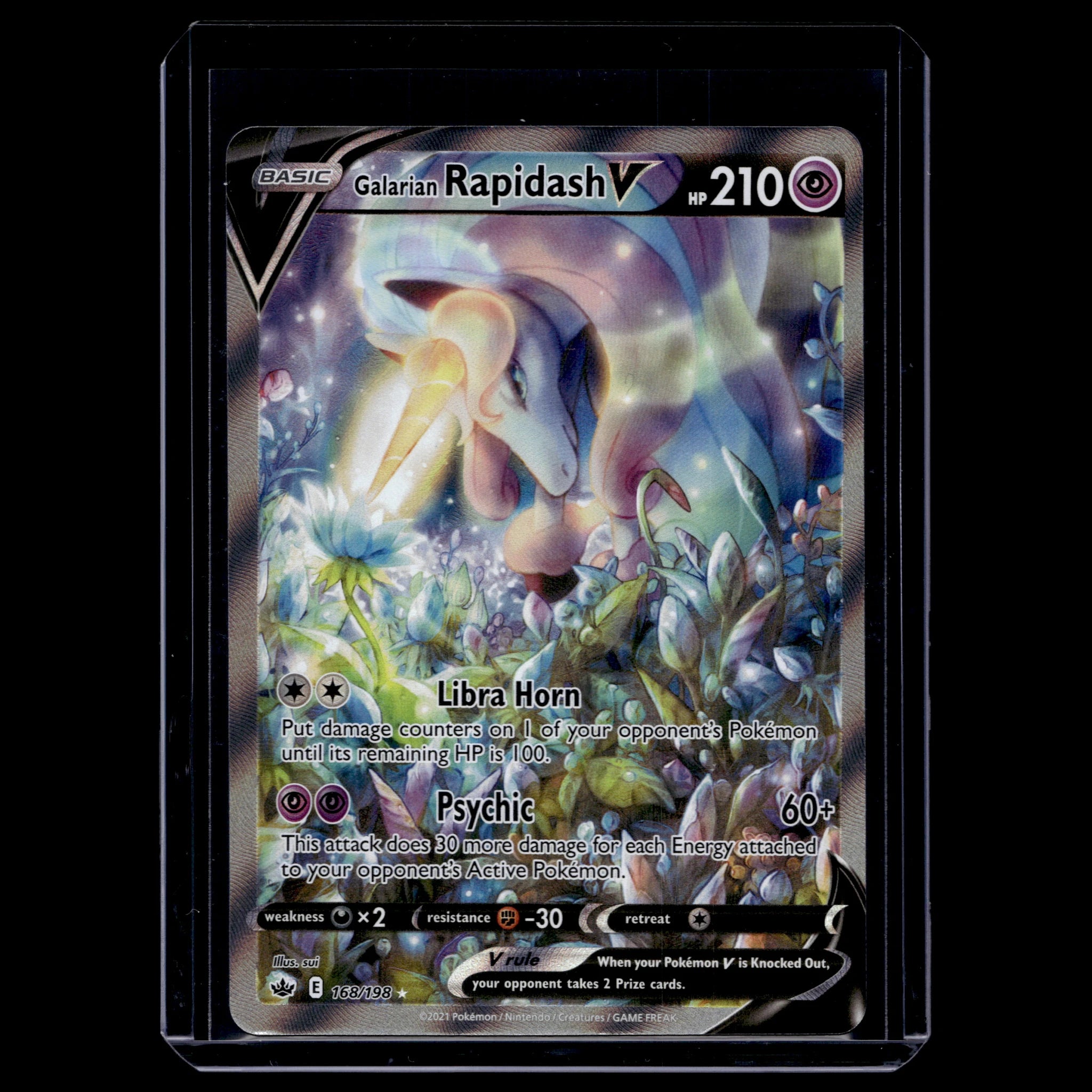 Galarian Rapidash V SR · Chilling Reign · 168/198 · Englisch · (Near Mint) - Bild 1