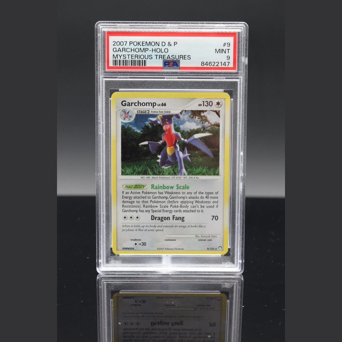Garchomp Holo · Mysterious Treasures · 9/123 · Englisch · PSA 9 - Bild 1