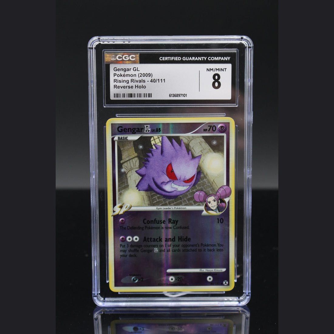Gengar GL Reverse · Rising Rivals · 40/111 · Englisch · CGC 8 - Bild 1