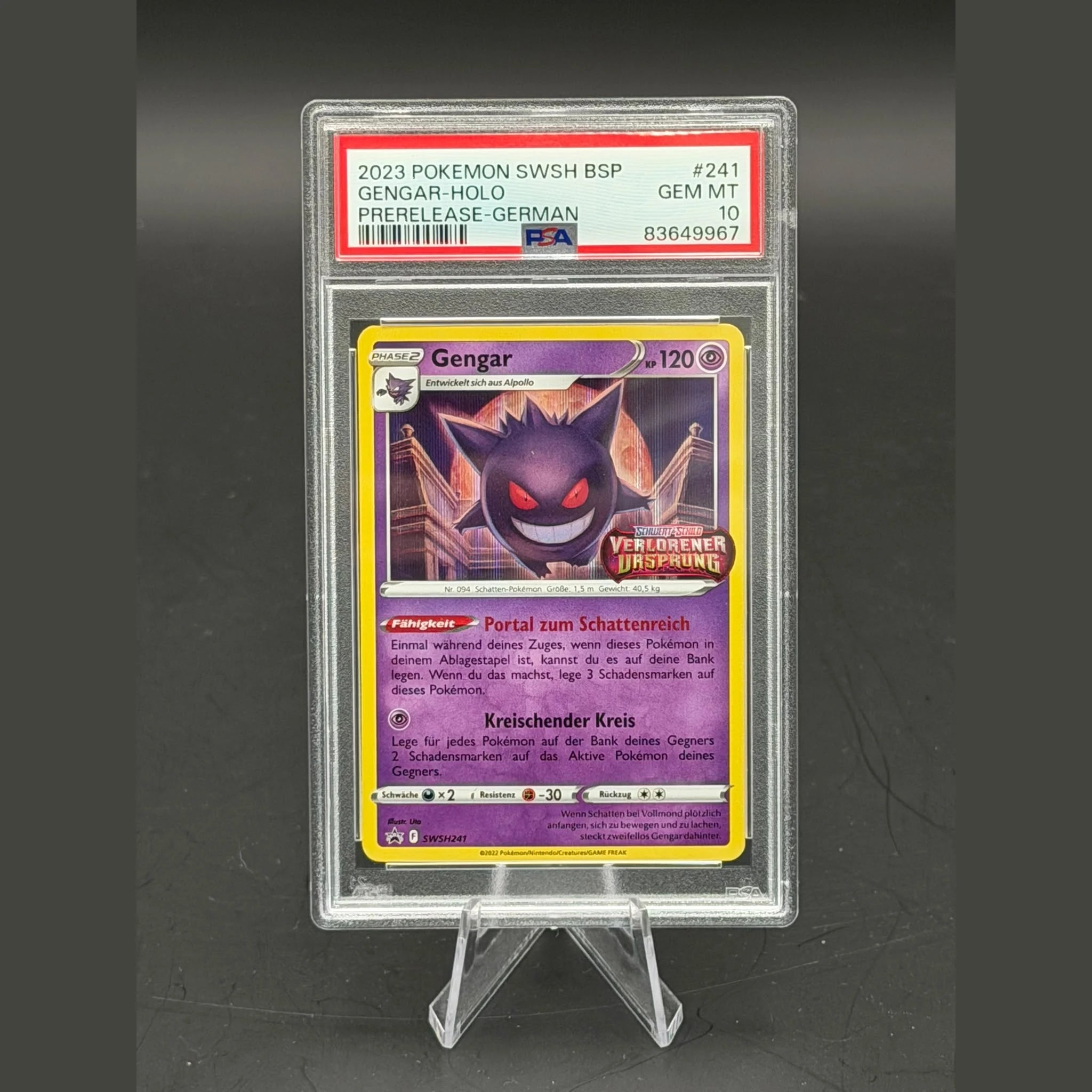 Gengar Promo · SCSC Promokarten · SWSH241 · Deutsch · PSA 10 - Bild 1