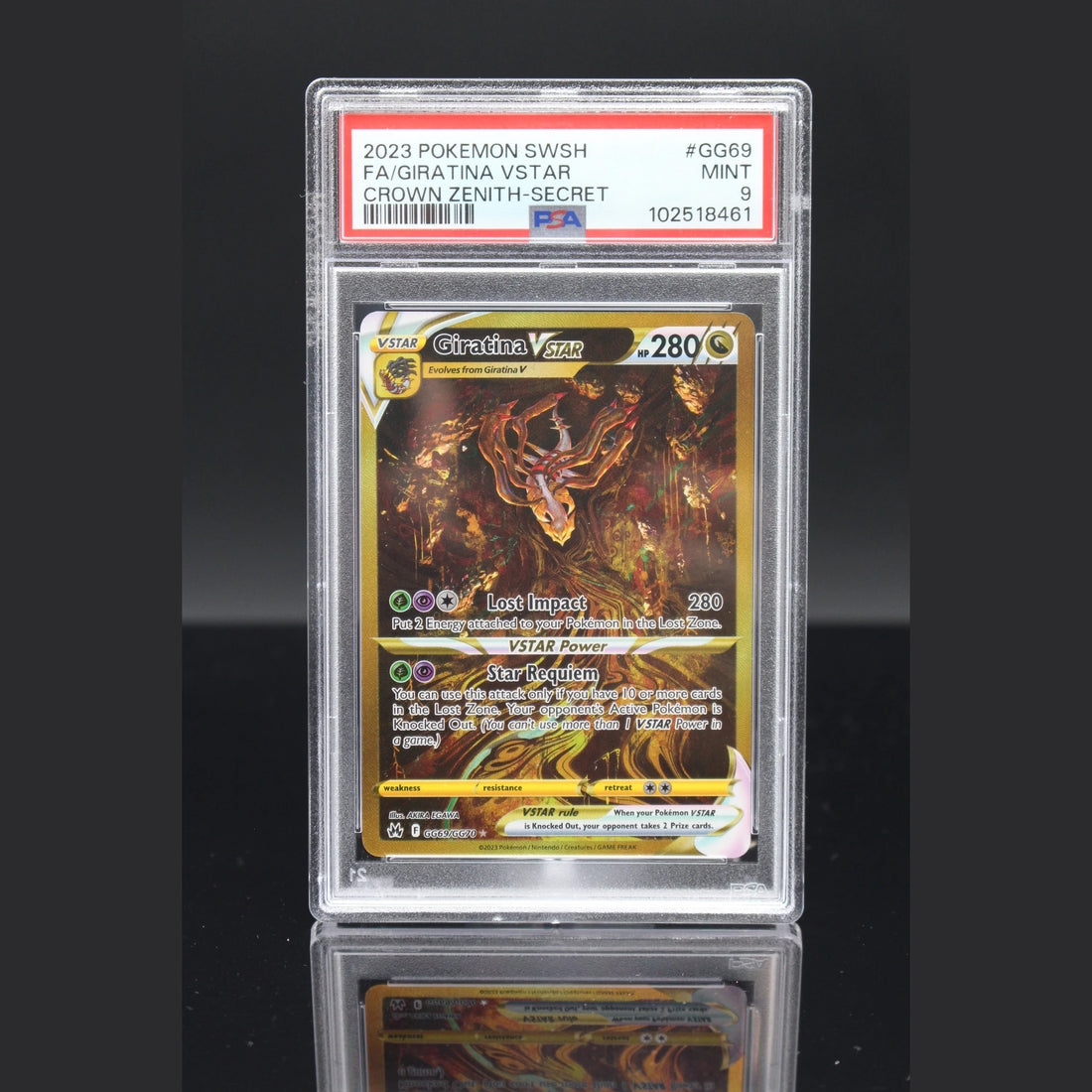 Giratina VSTAR SAR · Crown Zenith · GG69/GG70 · Englisch · PSA 9 - Bild 1
