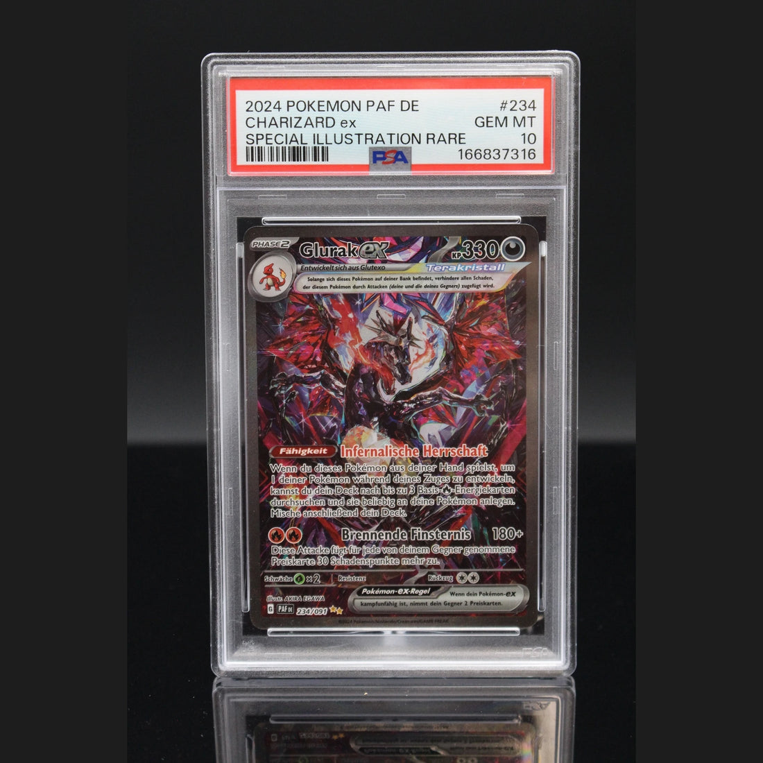 Glurak ex SAR · Paldeas Schicksale · 234/091 · Deutsch · PSA 10 - Bild 1