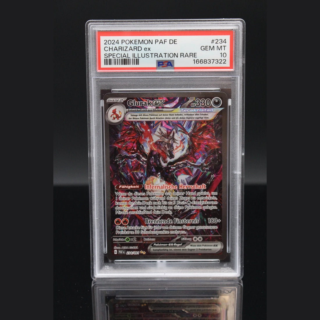 Glurak ex SAR · Paldeas Schicksale · 234/091 · Deutsch · PSA 10 - Bild 1