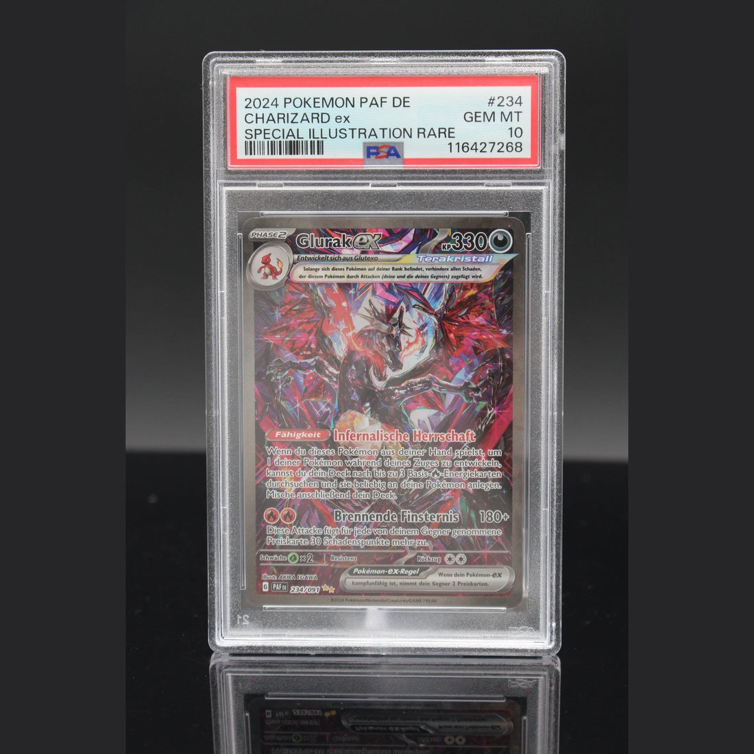 Glurak ex SAR · Paldeas Schicksale · 234/091 · Deutsch · PSA 10 - Bild 1