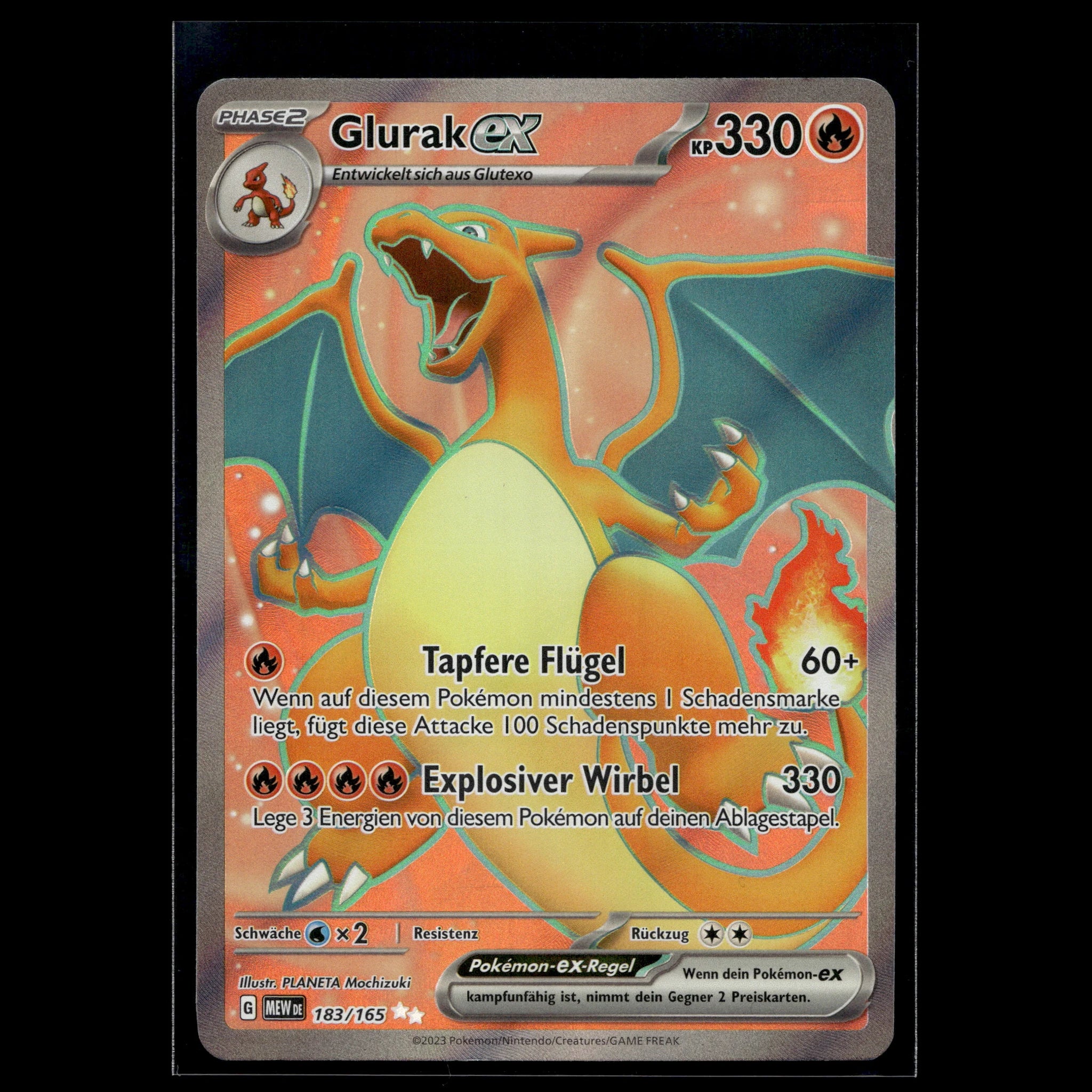 Glurak ex SAR · Pokemon 151 · 183/165 · Deutsch · (Near Mint) - Bild 1