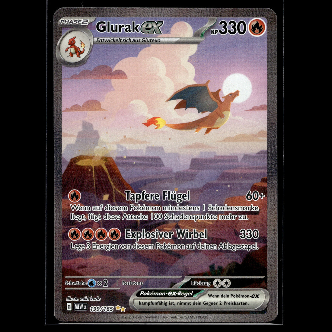 Glurak ex SAR · Pokemon 151 · 199/165 · Deutsch · (Near Mint) - Bild 1