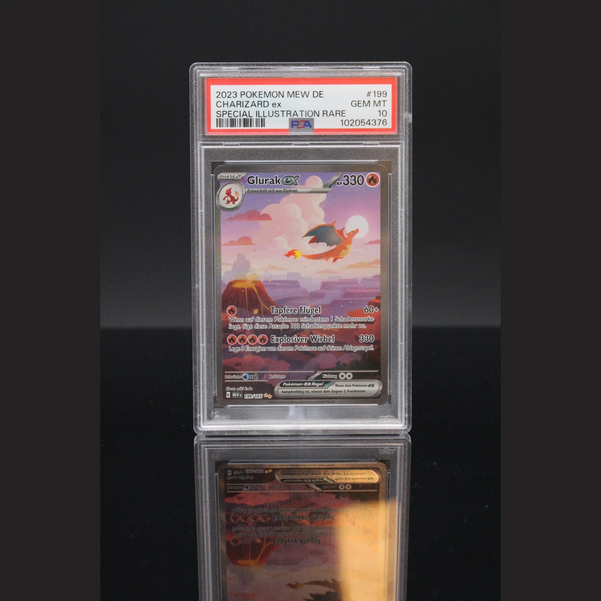 Glurak ex SAR · Pokemon 151 · 199/165 · Deutsch · PSA 10 - Bild 1