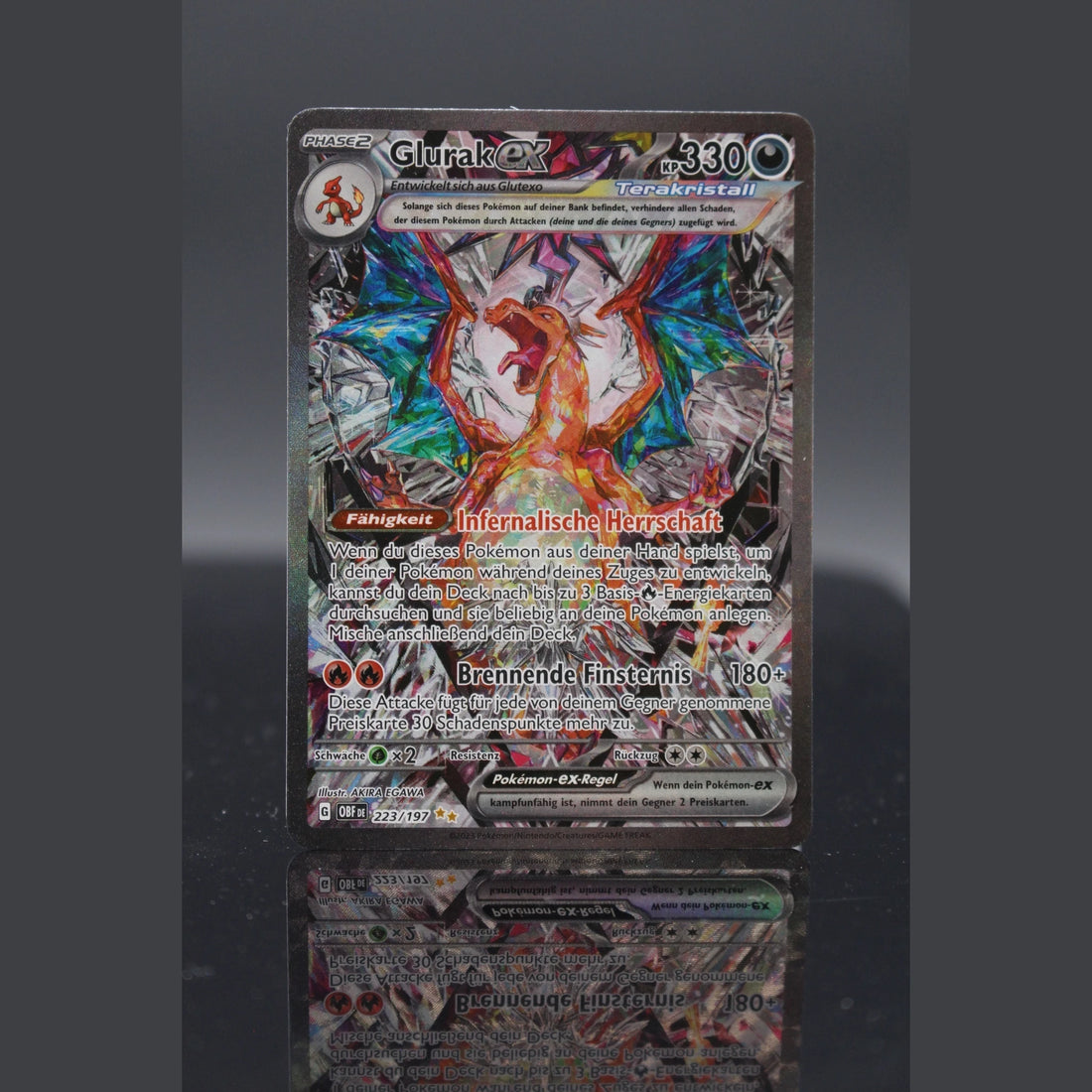 Glurak ex SR · Obsidianflammen · 223/197 · Deutsch · (Near Mint) - Bild 1