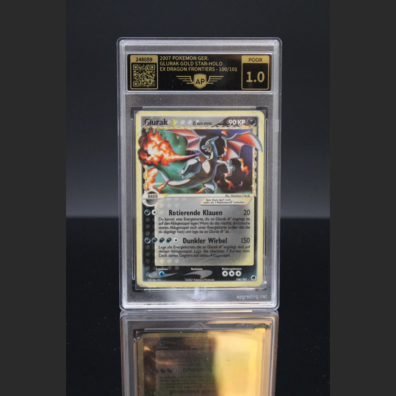 Glurak Gold Star Delta Species · EX Dragon Frontiers · 100/101 · Deutsch · AP 1 - Bild 1