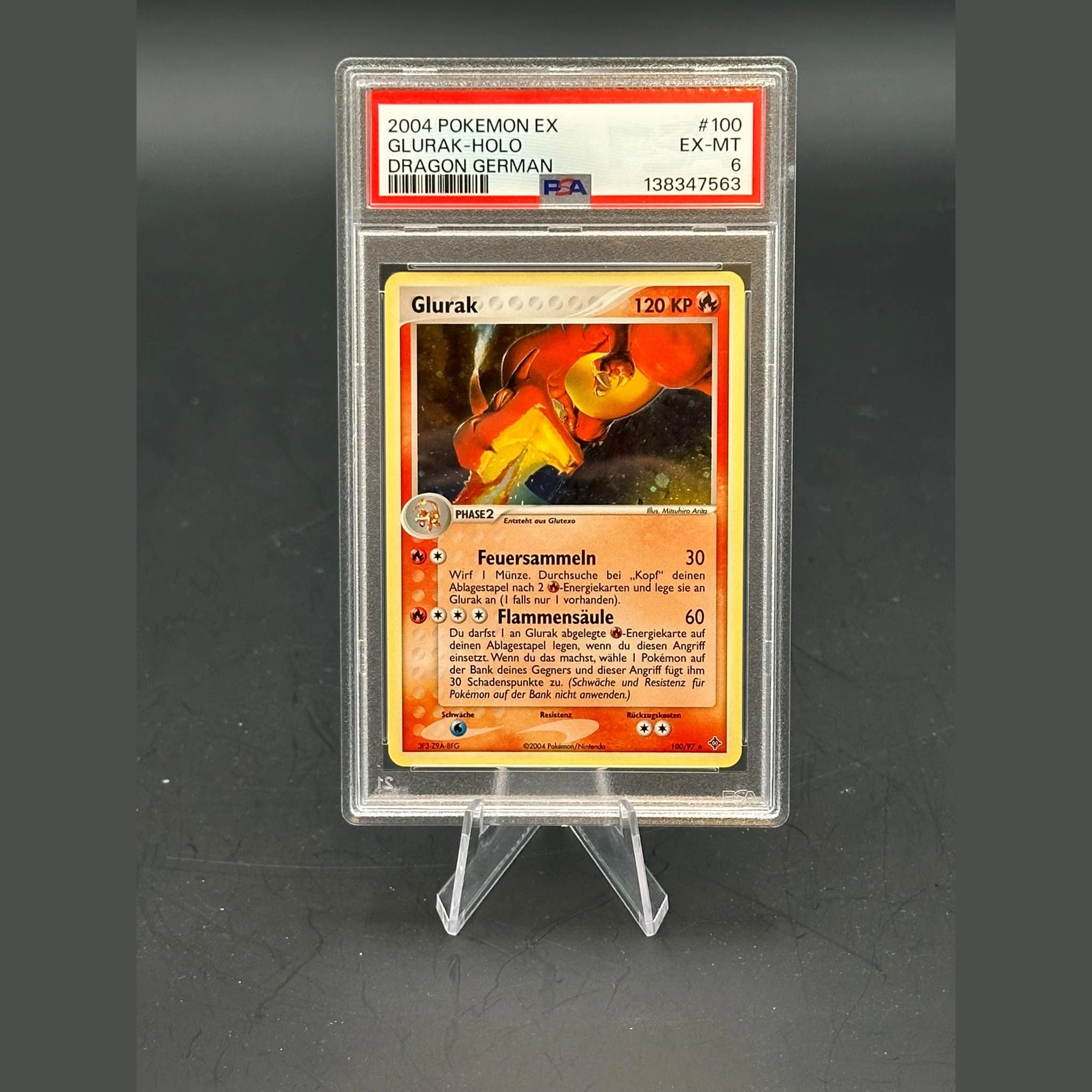 Glurak Holo · EX Dragon · 100/97 · Deutsch · PSA 6 - Bild 1