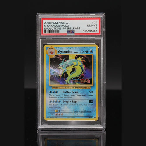 Gyarados Holo · Evolutions · 34/108 · Englisch · PSA 8 - Bild 1