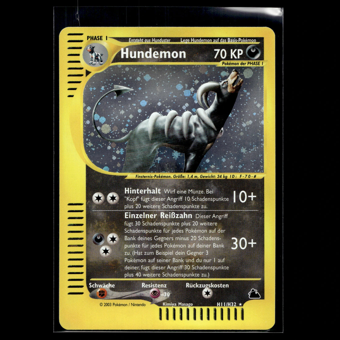 Hundemon Holo · Skyridge · H11/H32 · Deutsch · (Near Mint-) - Bild 1