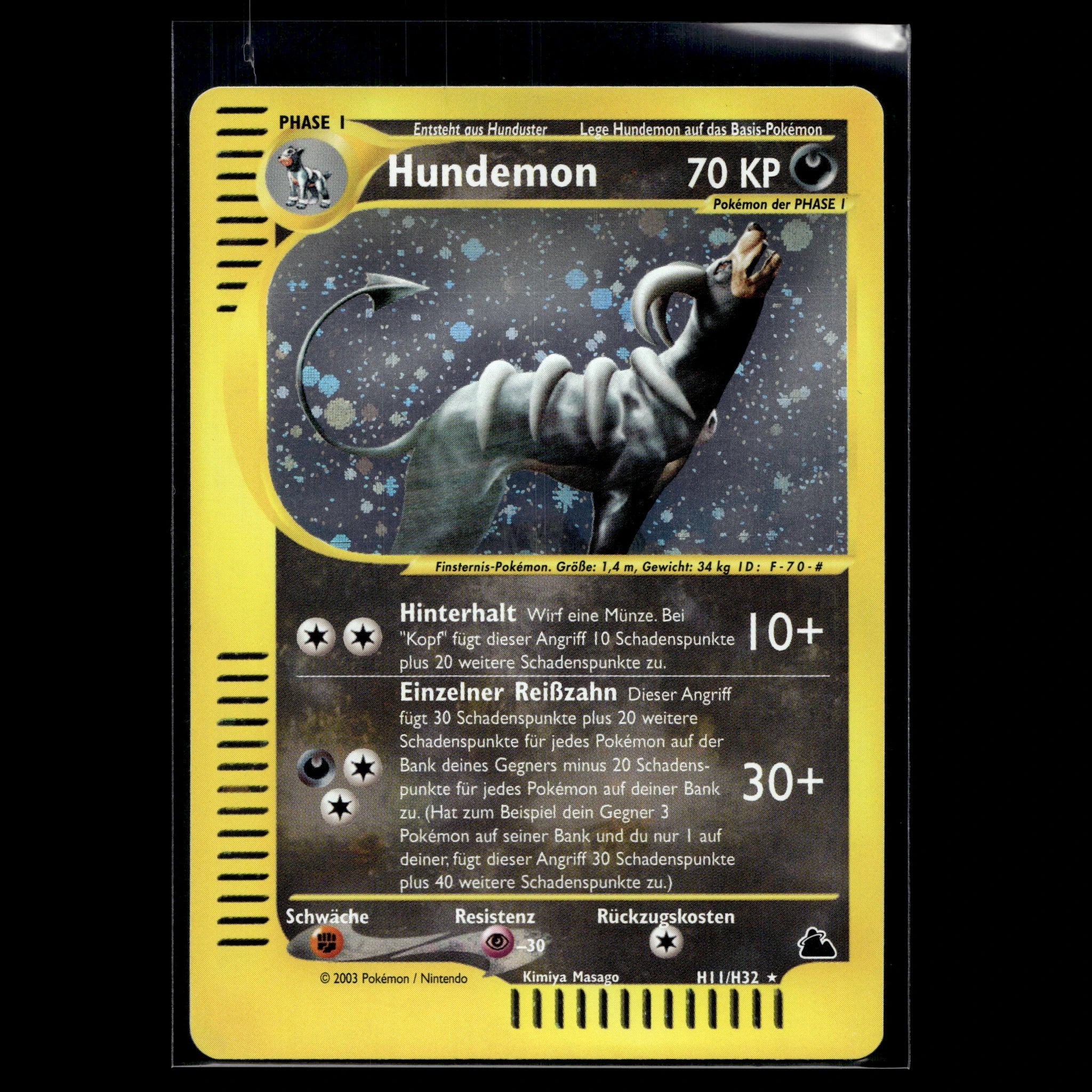 Hundemon Holo · Skyridge · H11/H32 · Deutsch · (Near Mint-) - Bild 1
