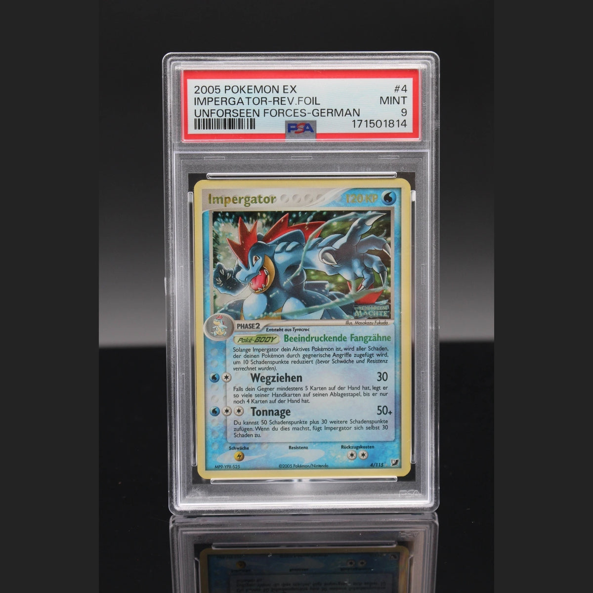 Impergator Reverse · EX Verborgene Mächte · 4/115 · Deutsch · PSA 9 - Bild 1